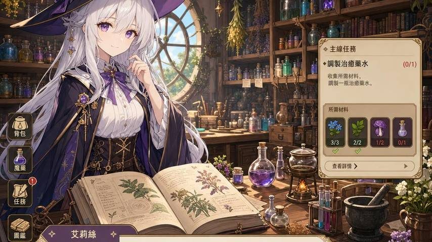 魔女秘药 操作界面 页面配图 1